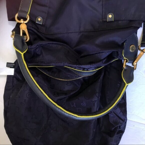 Marc Jacobs Preppy Natasha Nylon Convertible Crossbody Shoulder Hobo Pocket Logo - Picture 7 of 16